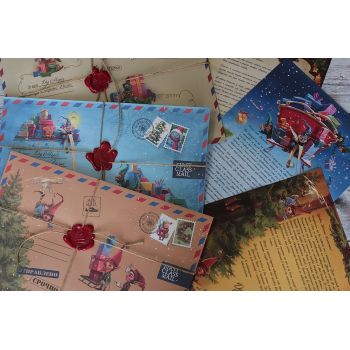 Конверты писем от Деда Мороза