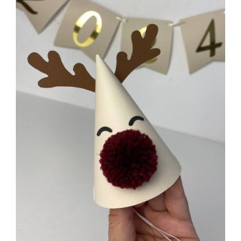 Детский колпачок на праздник Олененок