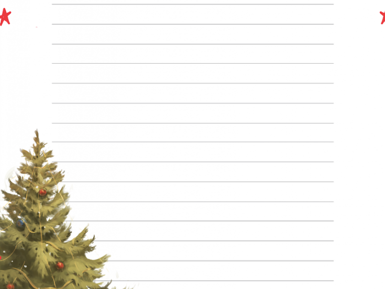 Бесплатный бланк для написания письма Деду Морозу или Святому Николаю
